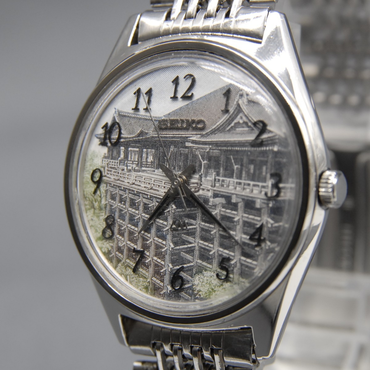 CLA\'d [EXC+5] Vtg SEIKO Lord Matic Kiyomizu-dera 5601-9000 35mm UKIYOE AT Watch