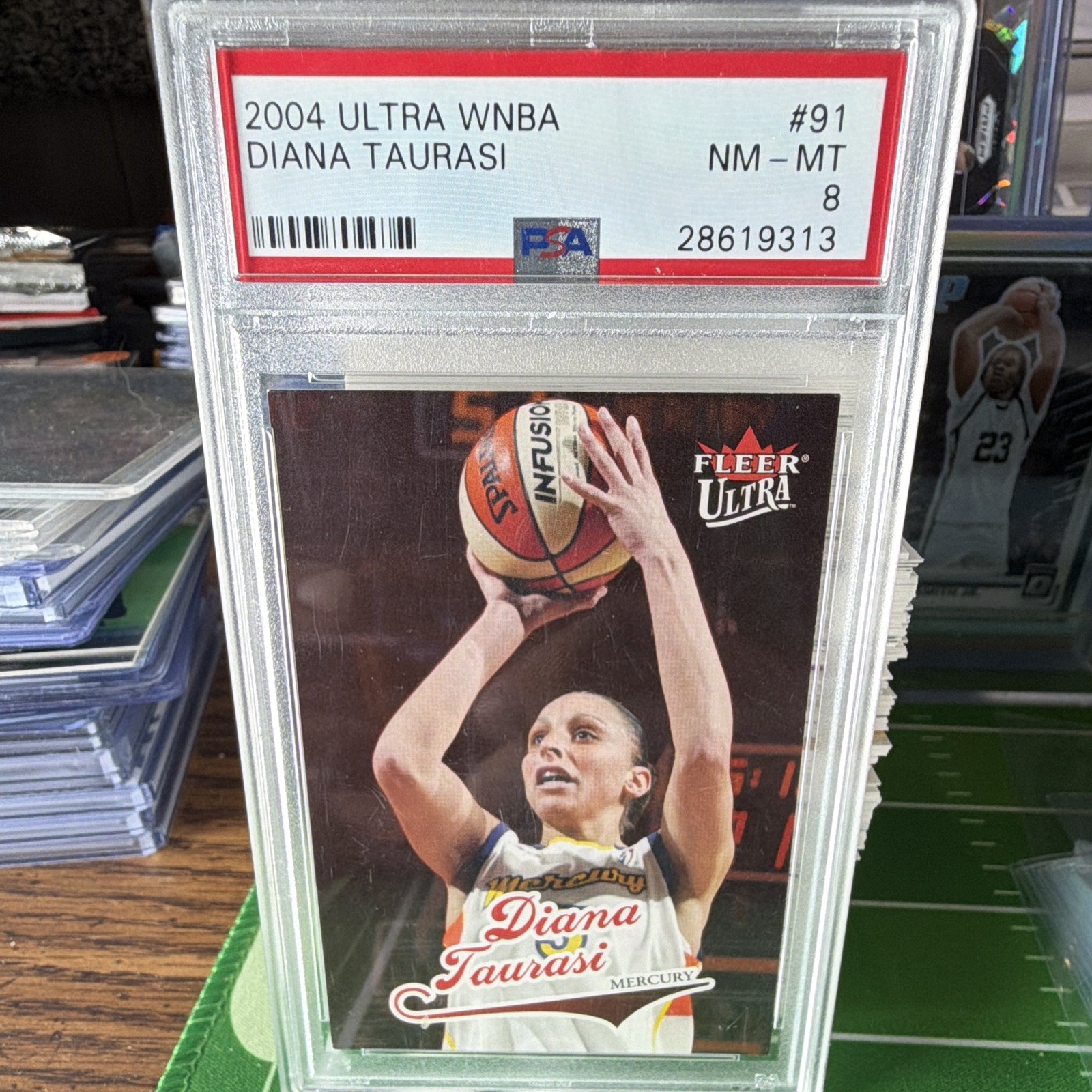 Fleer 2004 Ultra WNBA Diana Taurasi #91 RC Phoenix Mercury PSA 8 Pop. 88 🐐