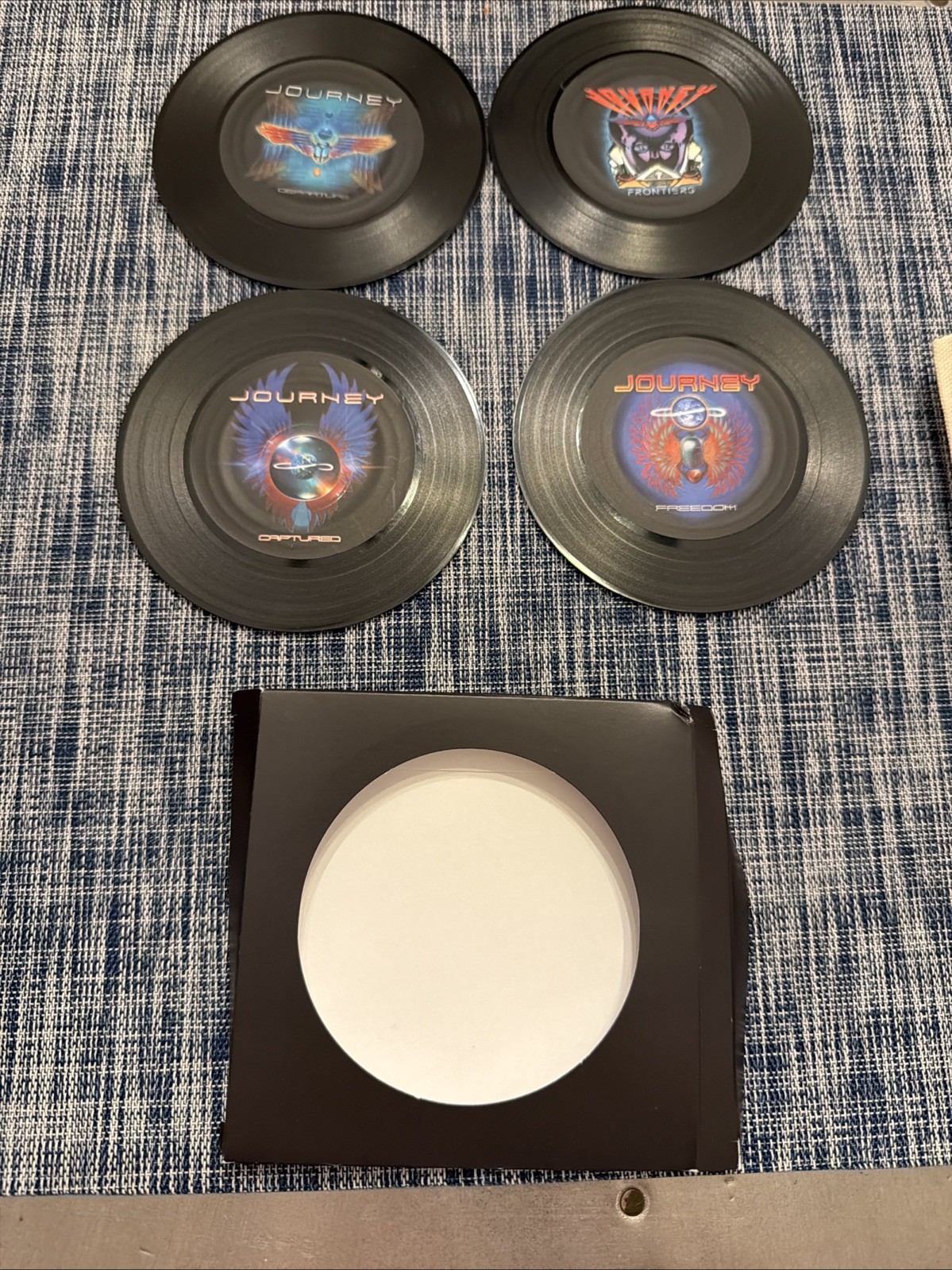 Journey “Final Frontier” Tour Coasters  - 4X4 - Set of 4 - VIP Package - NEW