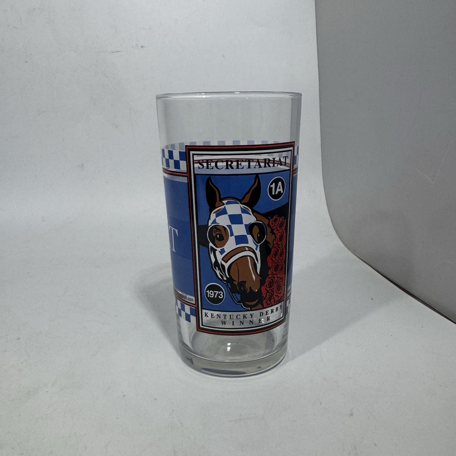 1973 Kentucky Derby Winner Secretariat Glass Great Graphics Commemorative