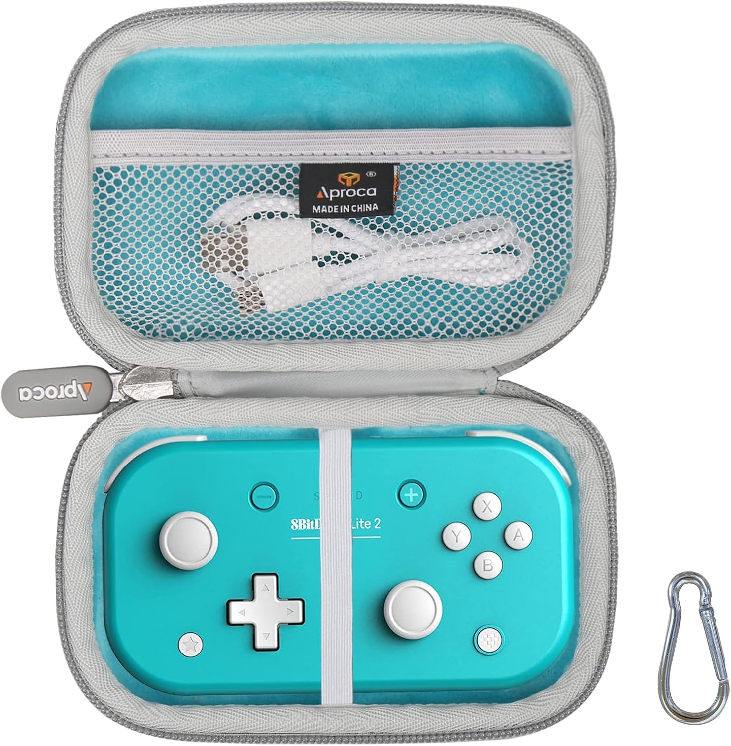 Aproca Blue Hard Travel Storage Case, for 8Bitdo Lite 2 Bluetooth Gamepad and