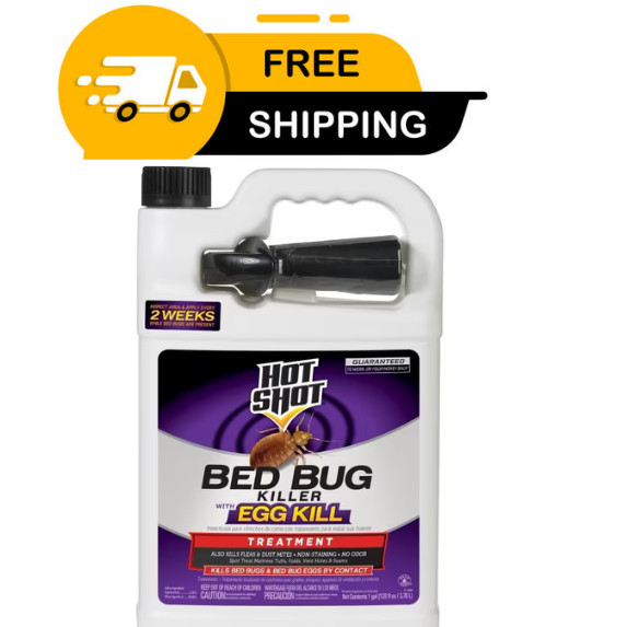 Hot Shot Bed Bug Killer Spray 1 Gallon Indoor Treatment Kills Bugs & Eggs