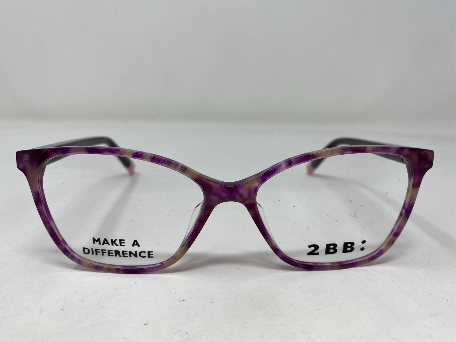 2BB: EFFIE C03 53-15-135 Purple Tortoise Full Rim Eyeglasses Frame :T80