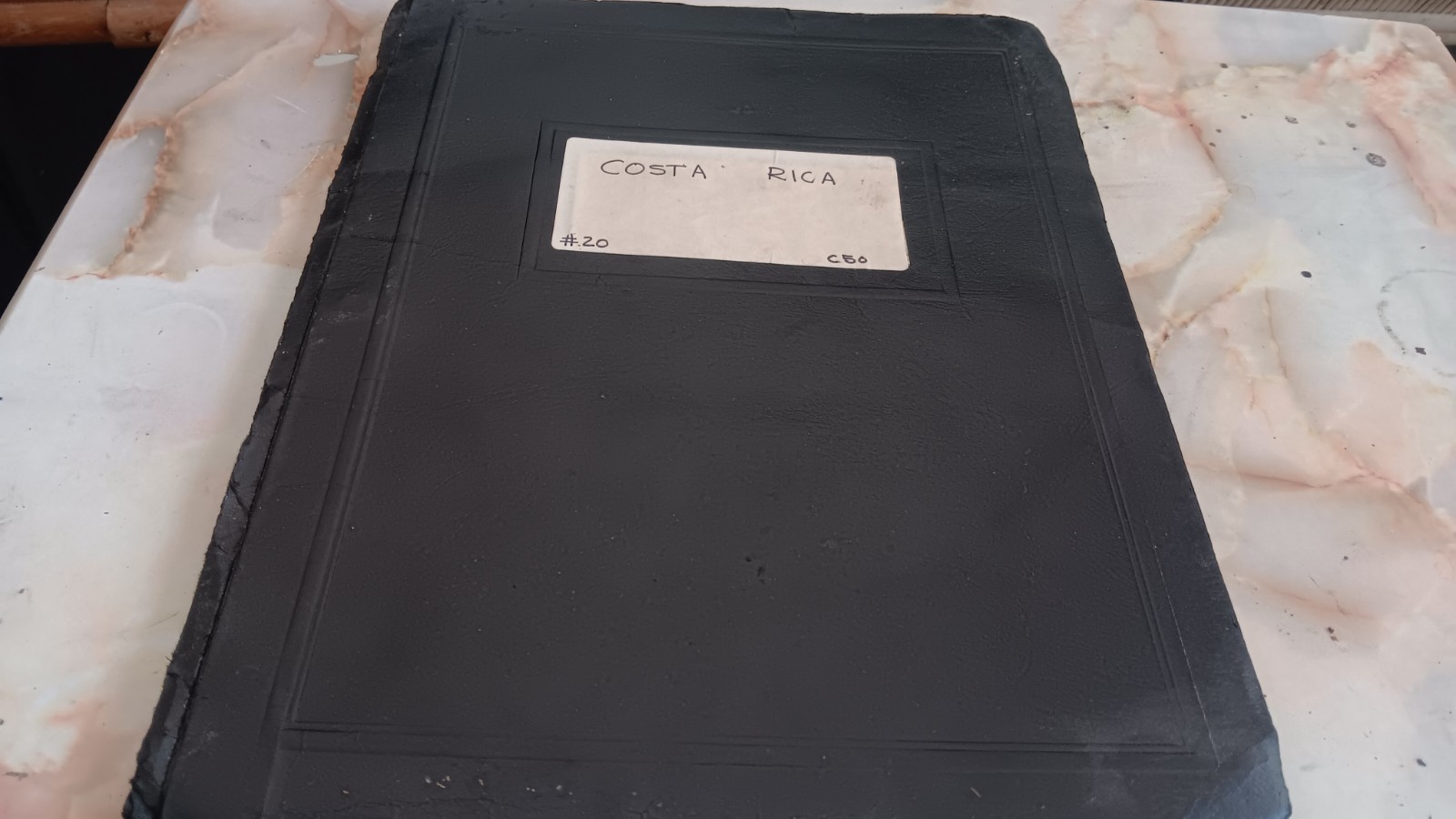 Classic Costa Rica vintage very old stamps album around 400  stamps 1800,s -1970