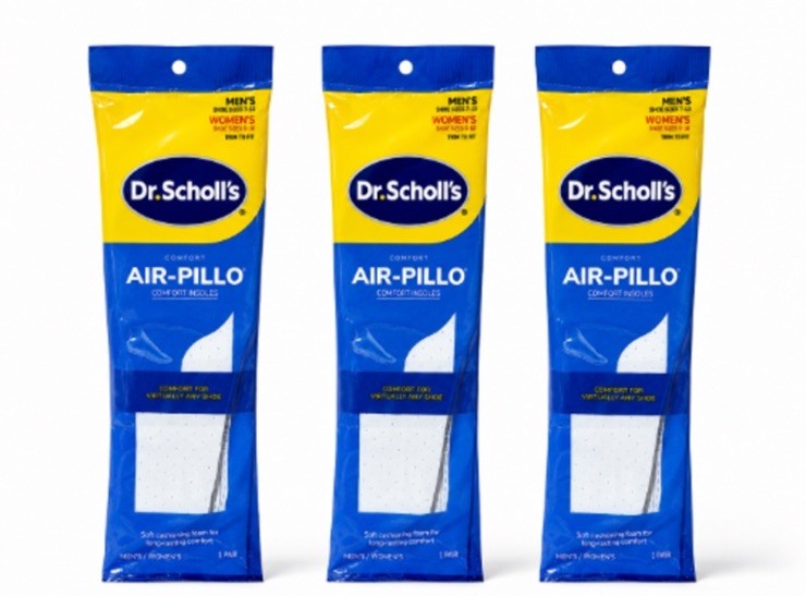Dr. Scholl’s Air-Pillo Comfort Insoles 3-Pack Men’s Women’s New C1103
