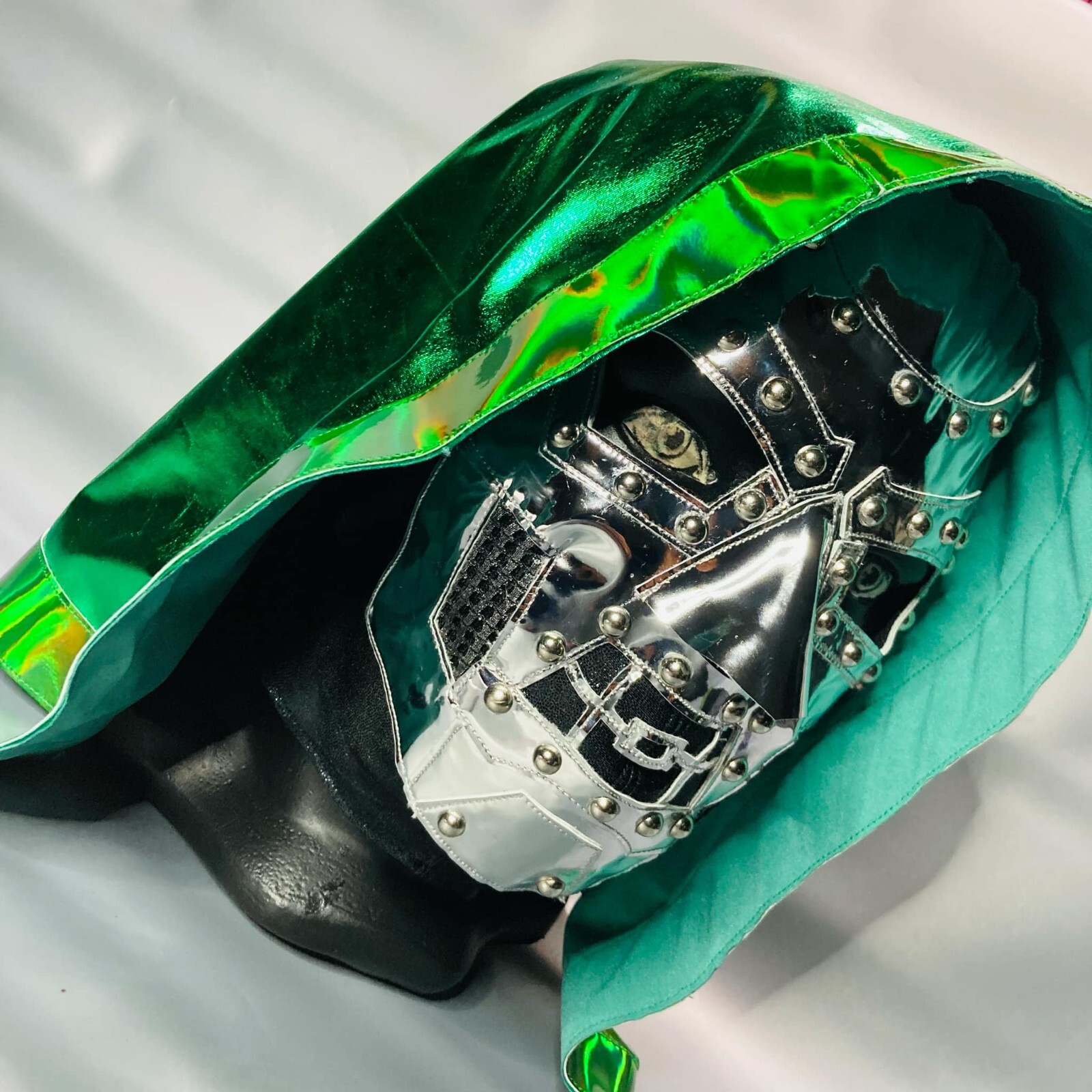 Victor Von Doom Wrestling Lucha Libre Cosplay Mask Dr Doom Luchador Mascara