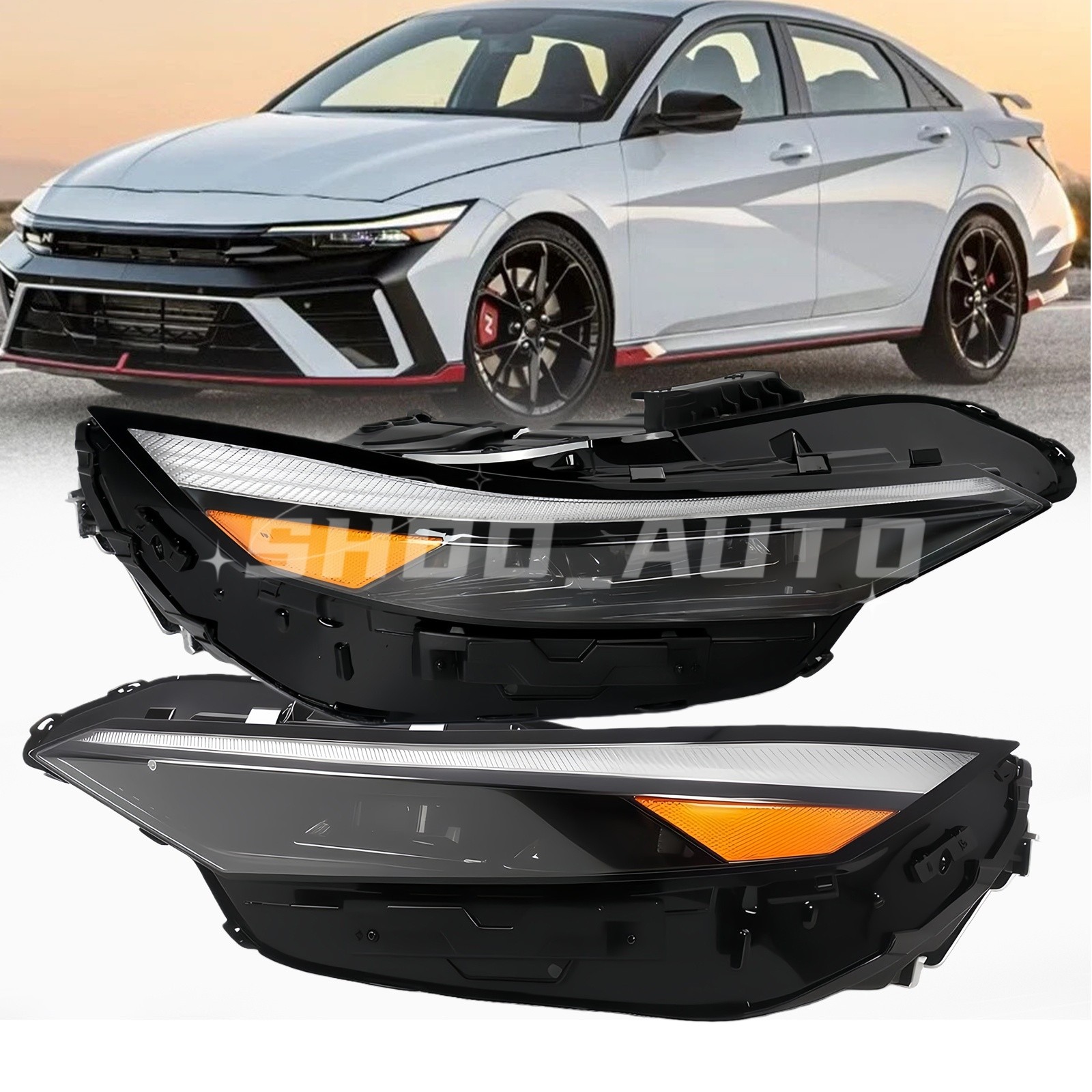 For 2024 2025 Hyundai Elantra 92102AA740 Assembly Driver/Passenger Headlight LED