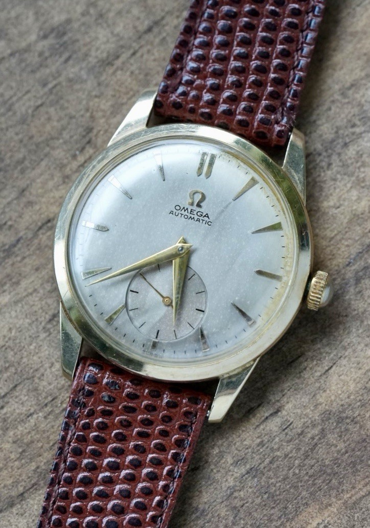 Vintage 1954 Omega F-6262 Cal 344 Bumper Automatic 33mm Parts Repair Works Well