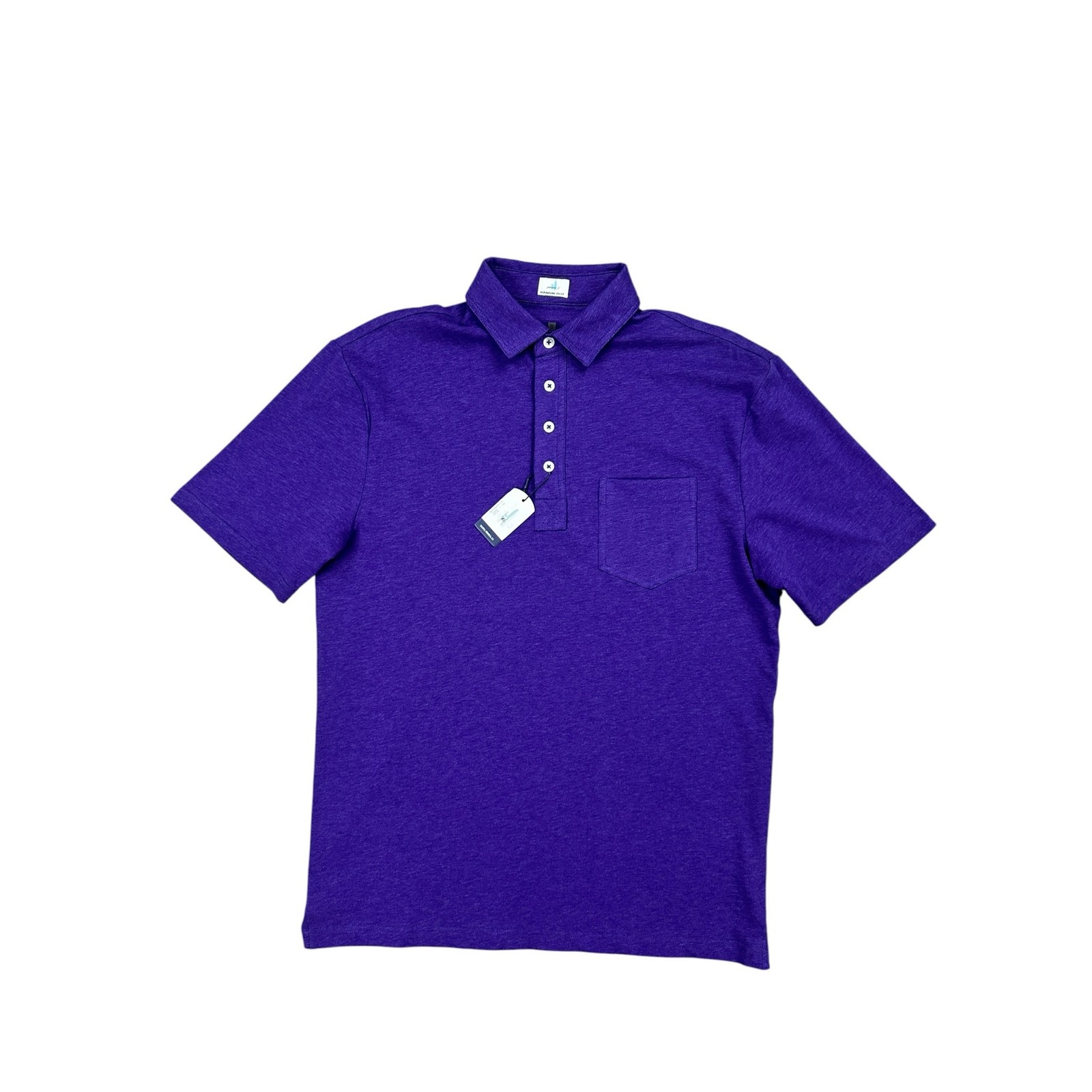 Johnnie-O Hangin\' Out Gameday Original Polo Purple NWT — Size Small