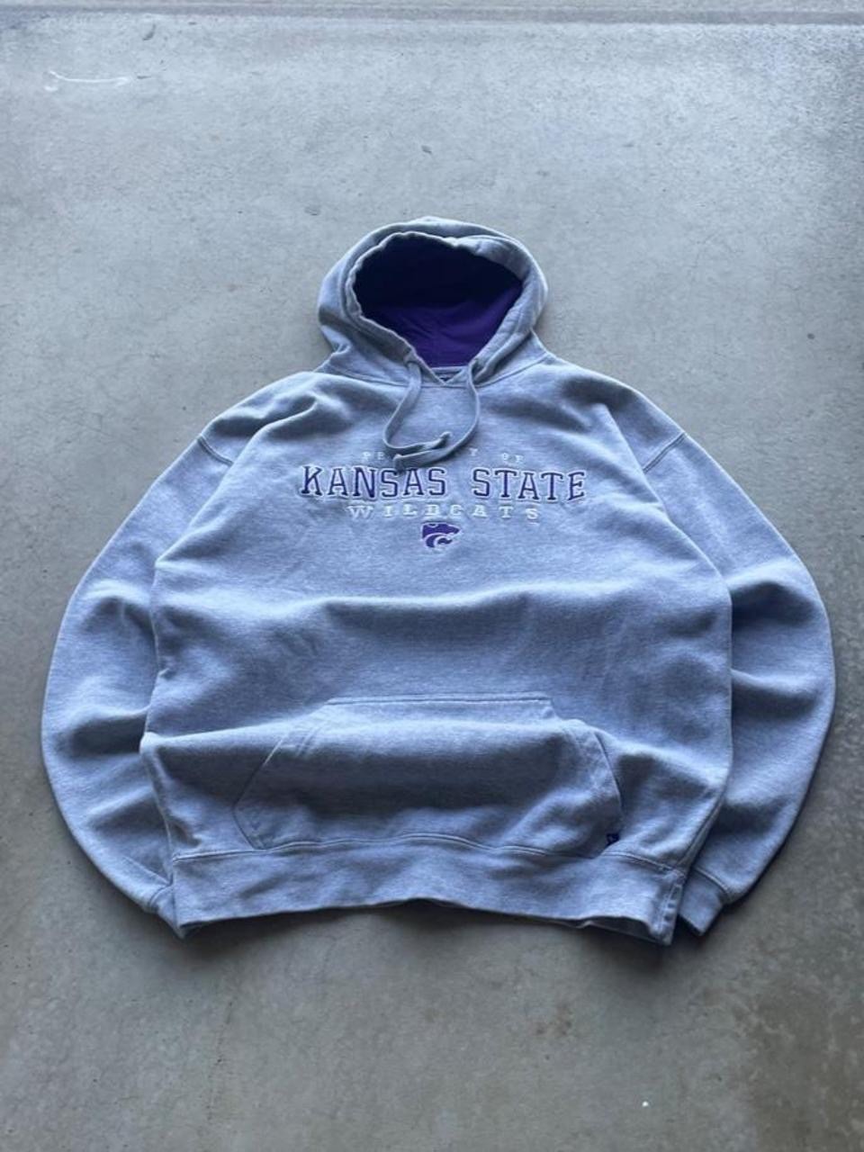 Vintage J America Indiana Hoosiers appliqué gray hoodie size M