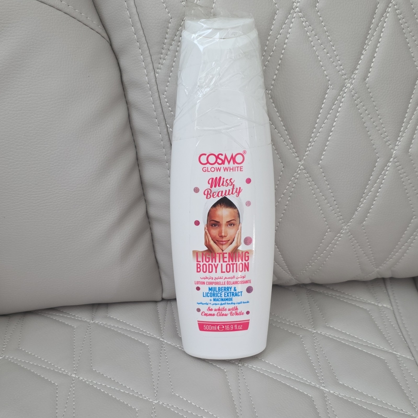 Cosmo Glow White Miss Beauty Lightening Body Lotion Mulberry Licorice 500ml
