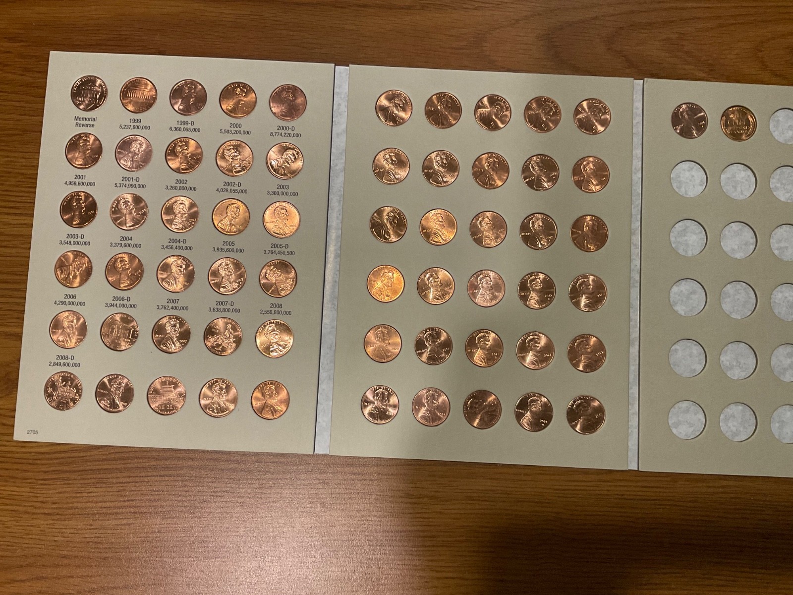 1999-2025 P D BU Lincoln Memorial Shield Cent Set In Harris Album 62 Coins 1999-2025 P D BU Lincoln Memorial Shield Cent Set In Harris Album 62 Coins