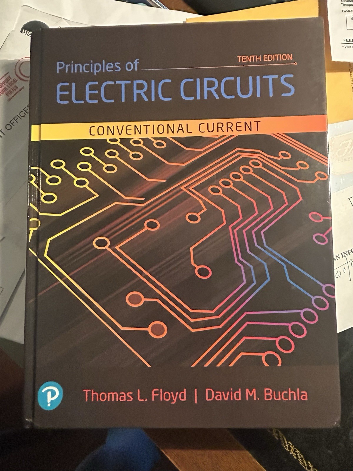 Principles of Electric Circuits 10th Edition Hardcover Thomas Floyd9780134879482