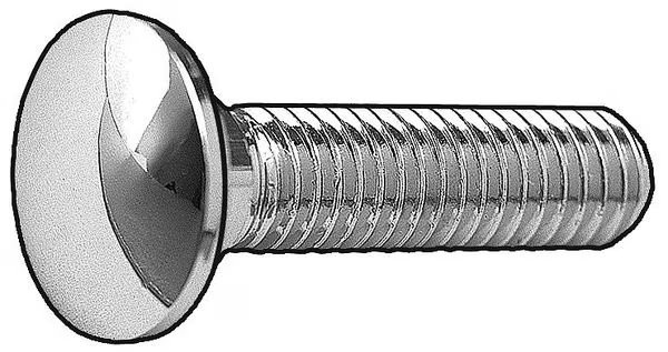 Zoro Select Carriage Bolt, Square Neck,