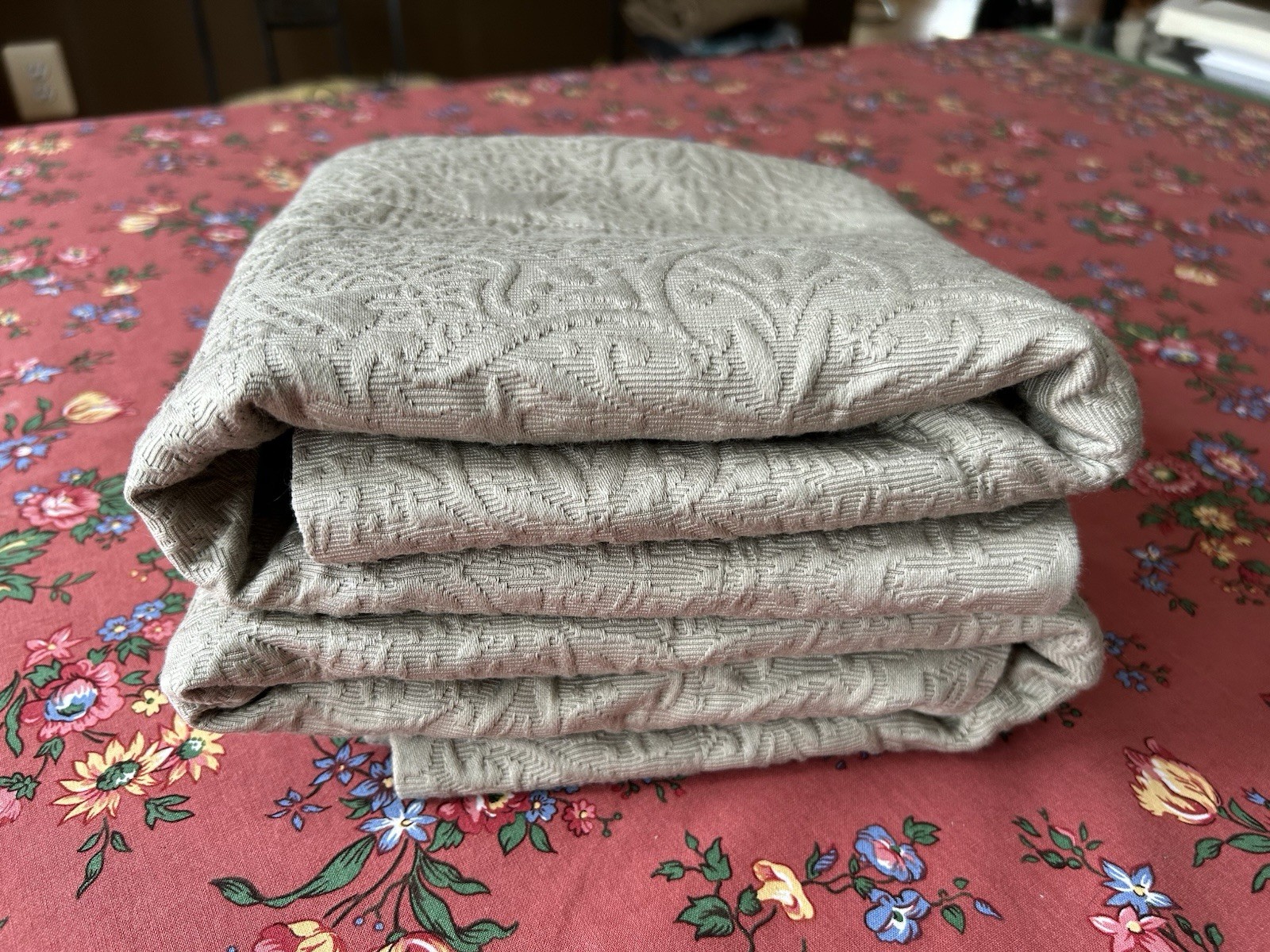 Frette at Home Pair (2) Arabesque Fashion Standard Shams Stone Jacquard
