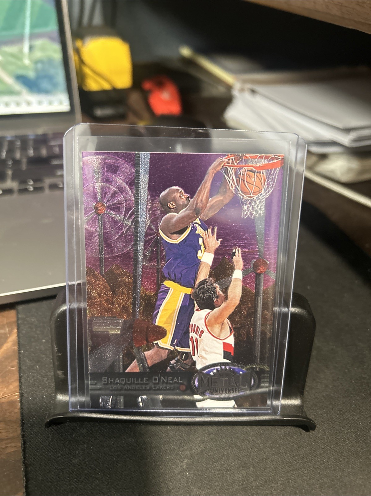 1997-98 METAL UNIVERSE SHAQUILLE O'NEAL SHAQ #50 LOS ANGELES LAKERS
