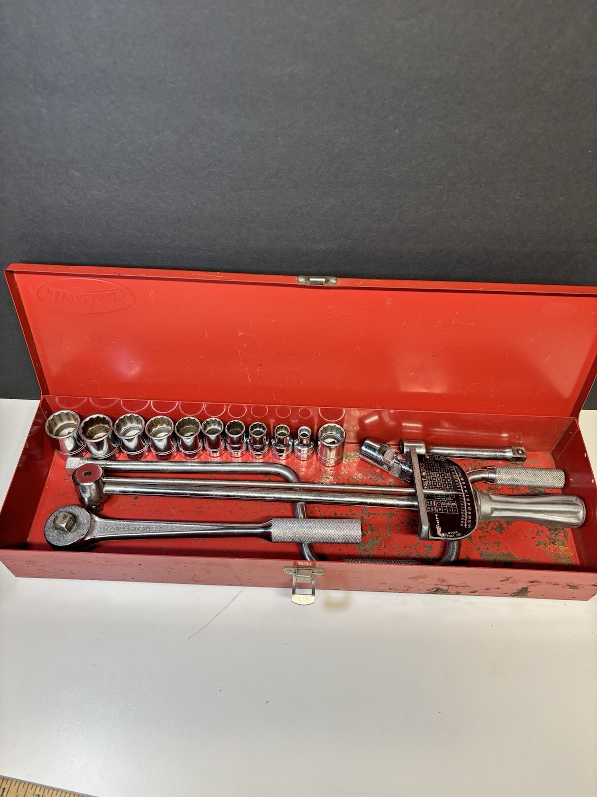 Vntg JH Williams 1/2” Drive Socket Set With Metal Case See pics And Read Desc. Vntg JH Williams 1/2” Drive Socket Set With Metal Case See pics And Read Desc.