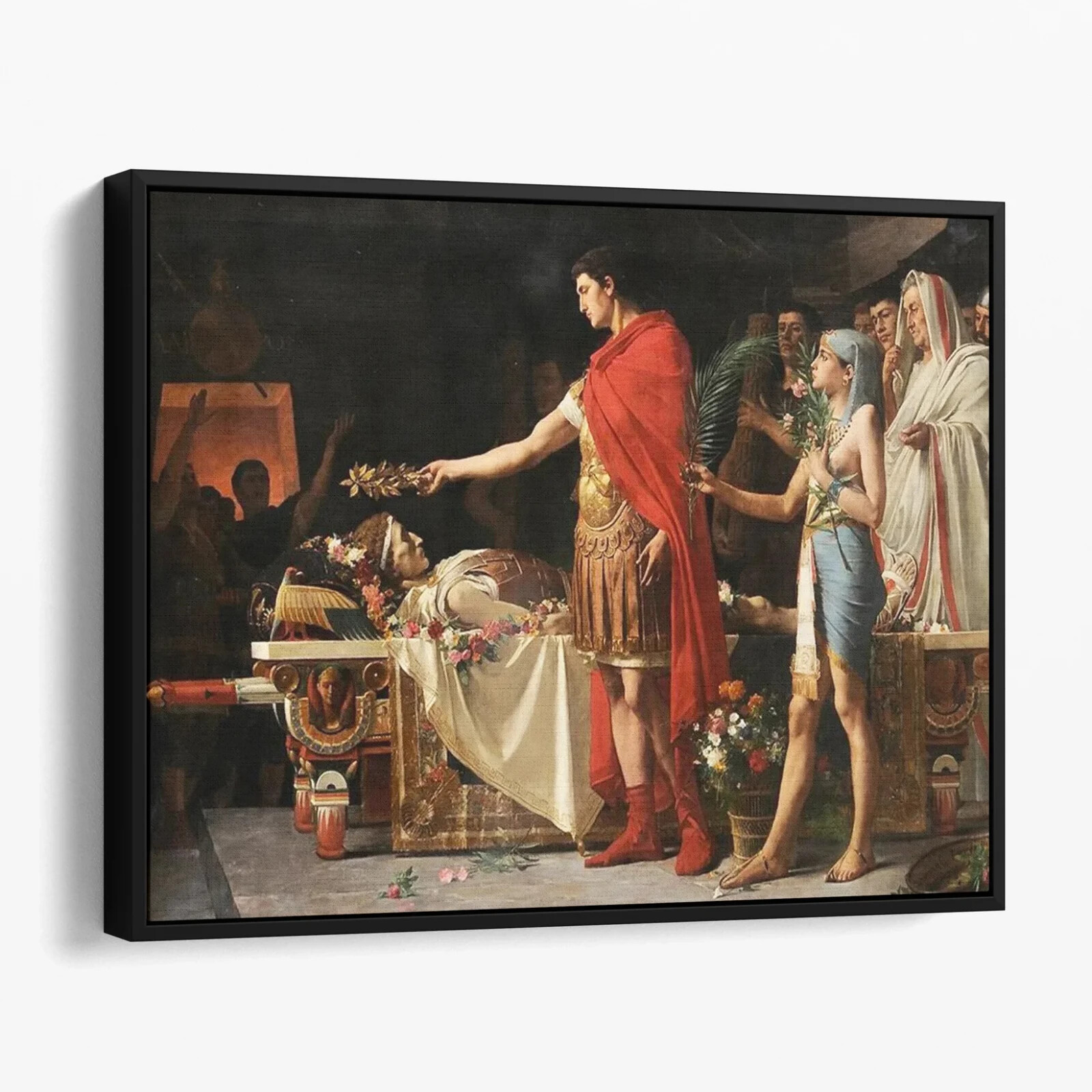 Augustus at the Tomb of Alexander the Great (1878) Canvas Wall Art Print