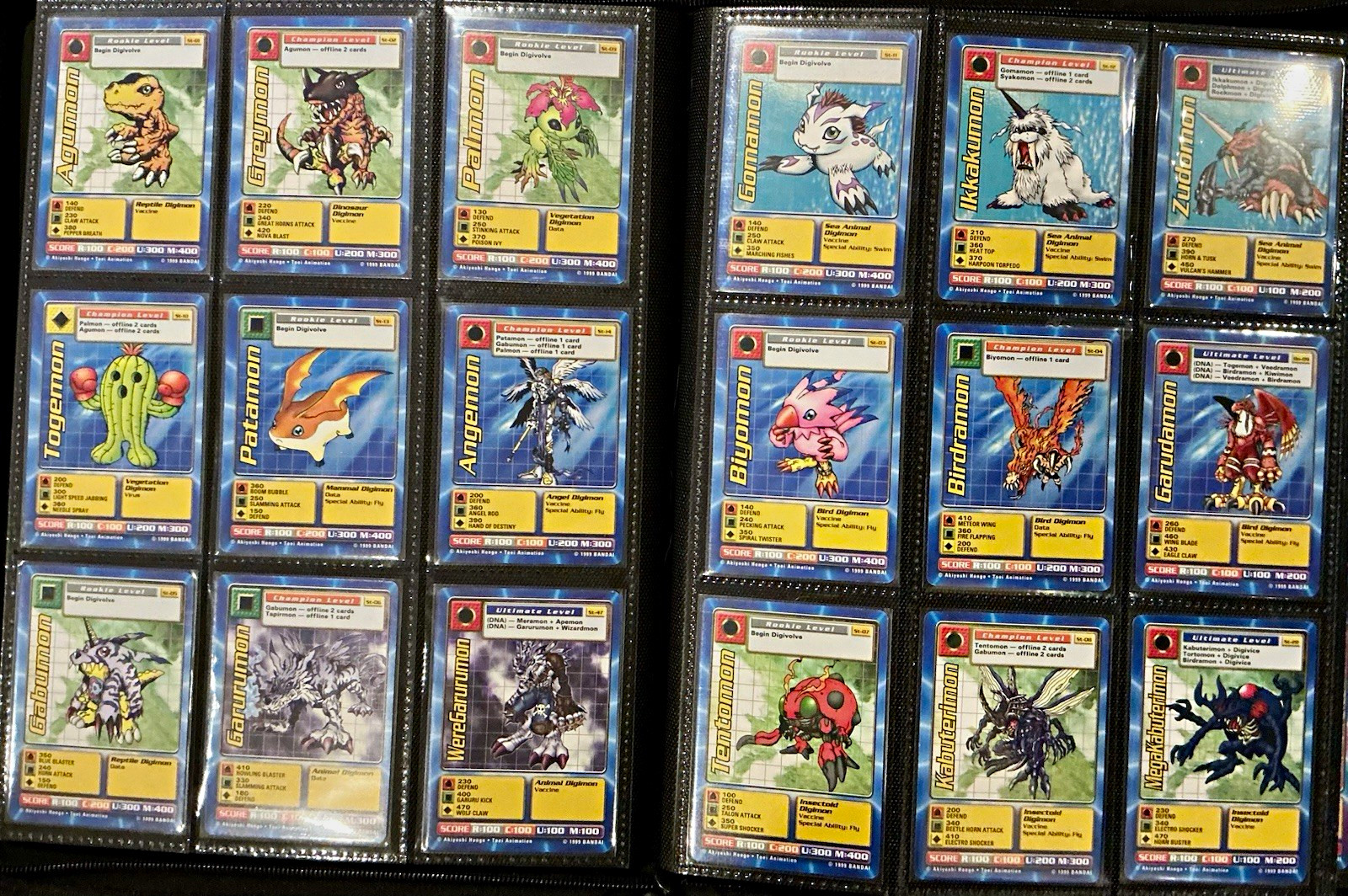 1999 Digimon Digi-Battle 100+ Card Lot Bandai ST BO Power Option Vintage