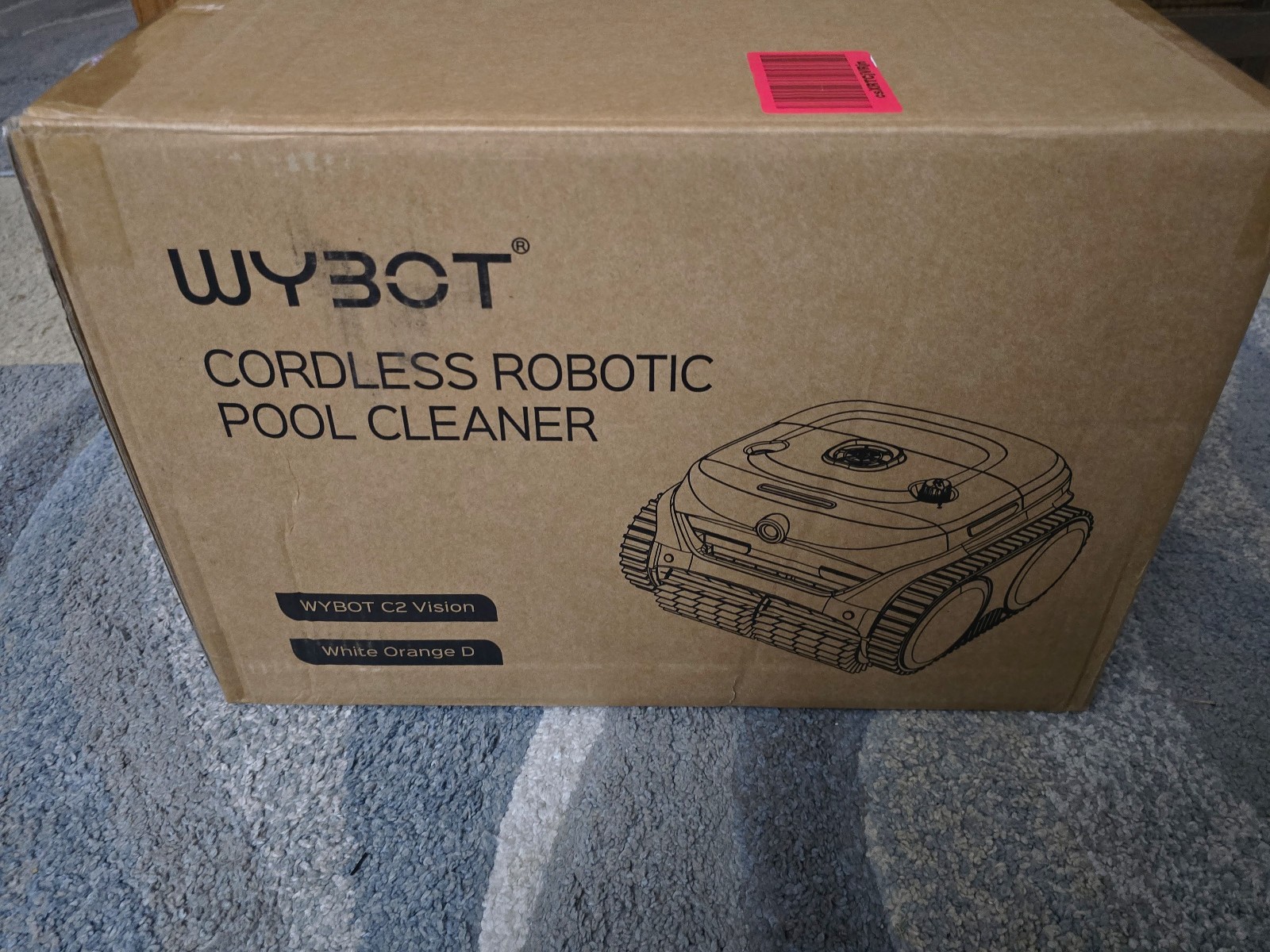 WYBOT C2 Vision 2026 Cordless Robotic Pool Cleaner AI Camera Wall Waterline -NIB