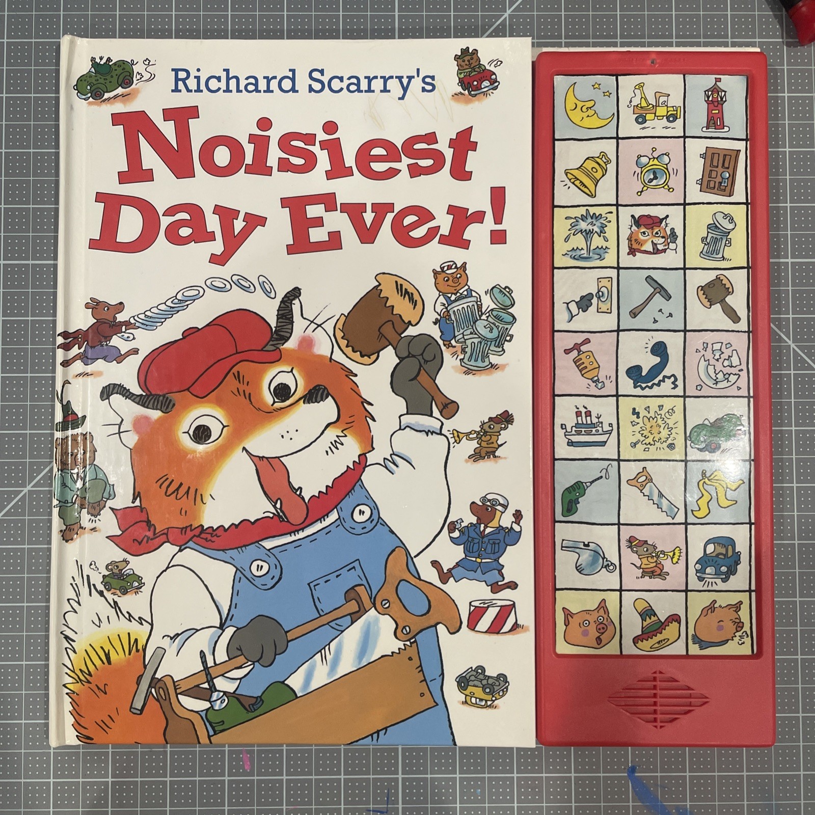 Richard Scarry’s Noisiest Day Every Sound Book WORKS TESTED VINTAGE