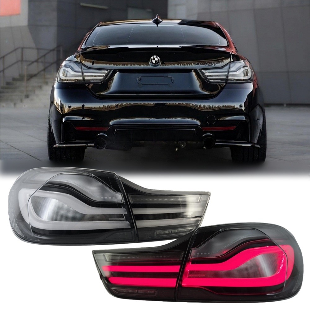 1 Pair Tail Lights For 2014-2020 BMW M4 F32 F33 F82 F36 4-Series Light Smoked