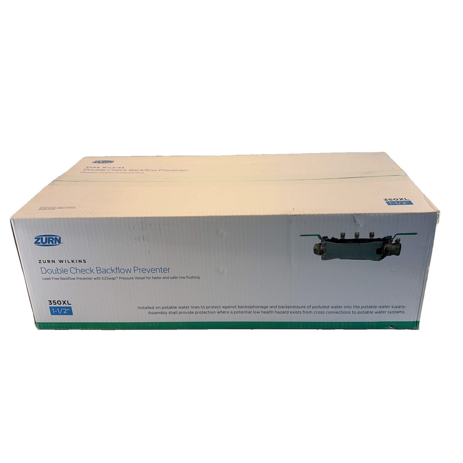 Zurn Wilkins 1 1/2 inch 350XL Double Check Backflow Preventer 112-350XL Zurn Wilkins 1 1/2 inch 350XL Double Check Backflow Preventer 112-350XL