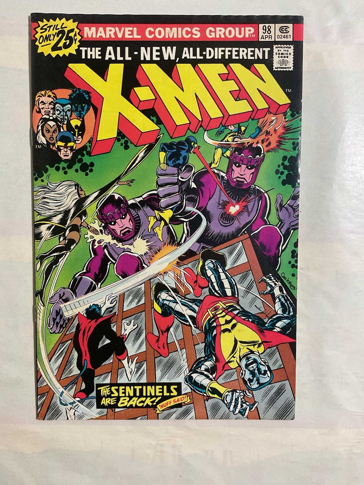 X-Men #98 Unofficial Clark Kent Appearance 1st Cameo Amanda Sefton Marvel 1976.