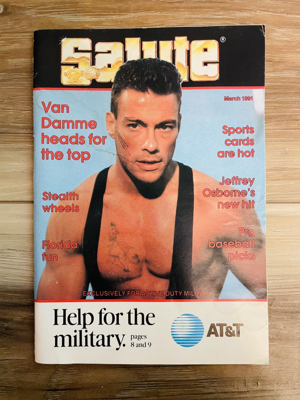 RARE 1991 SALUTE Magazine Van Damme MILITARY EXCLUSIVE RARE 1991 SALUTE Magazine Van Damme MILITARY EXCLUSIVE