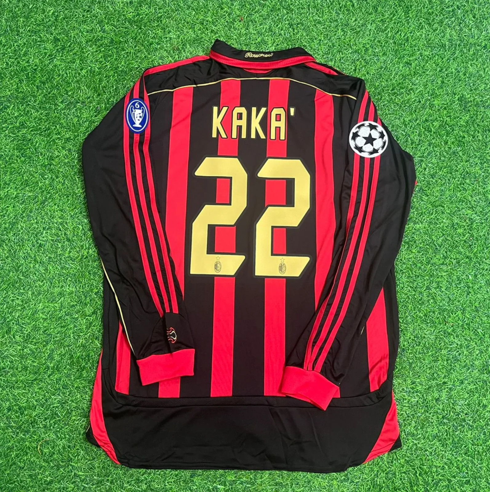 AC Milan 2007/2008 Home Long Sleeve Jersey - Kaka #22 JERSEY AC Milan 2007/2008 Home Long Sleeve Jersey - Kaka #22 JERSEY