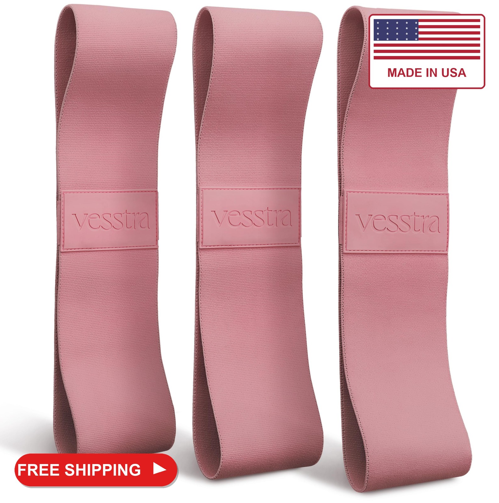 Vesstra Premium Loop Resistance Bands Set - Non Slip Fabric Booty Bands for Glut Vesstra Premium Loop Resistance Bands Set - Non Slip Fabric Booty Bands for Glut