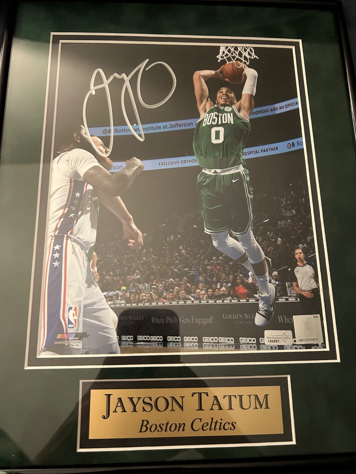 Jayson Tatum autograph picture