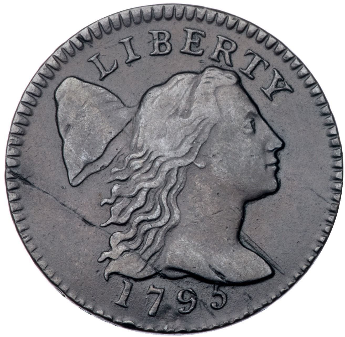 1795 S-75 R-3 Lettered Edge Liberty Cap Large Cent Coin 1c 1795 S-75 R-3 Lettered Edge Liberty Cap Large Cent Coin 1c