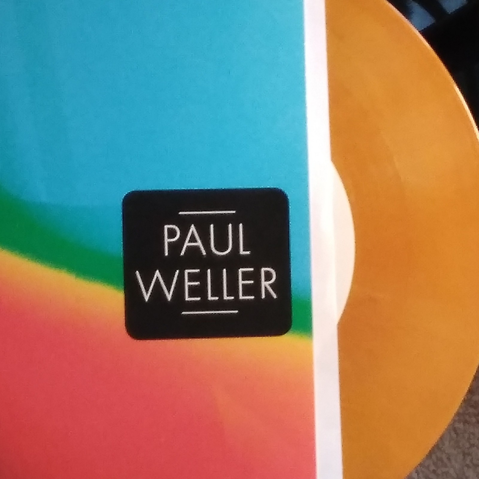 Paul Weller Sonik Kicks: Singles Collection Multicolor Vinyl & Autograph poster Paul Weller Sonik Kicks: Singles Collection Multicolor Vinyl & Autograph poster