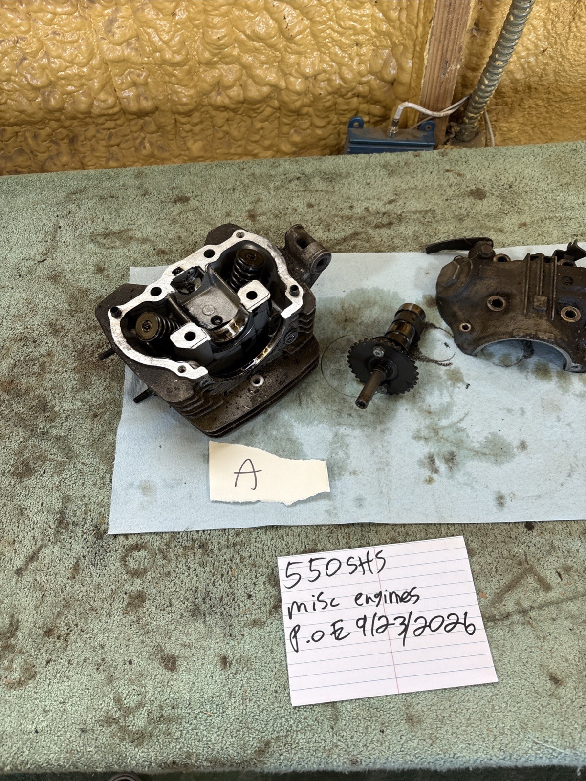 1984 Honda Atc 200 S Cylinder Head Camshaft Assembly 550
