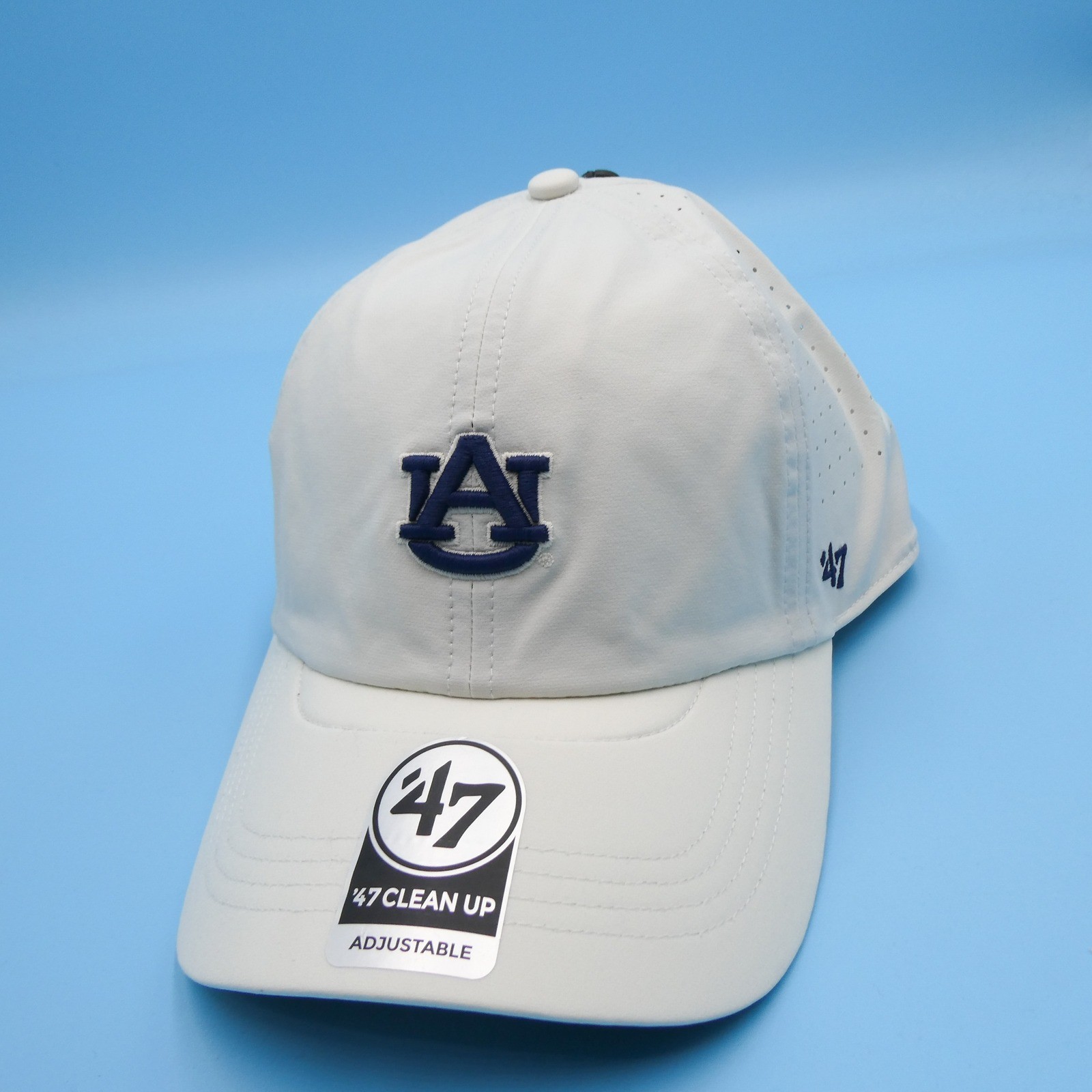 \'47 Hat Mens One Size Clean Up Auburn Tigers White Navy Adjustable Polyester