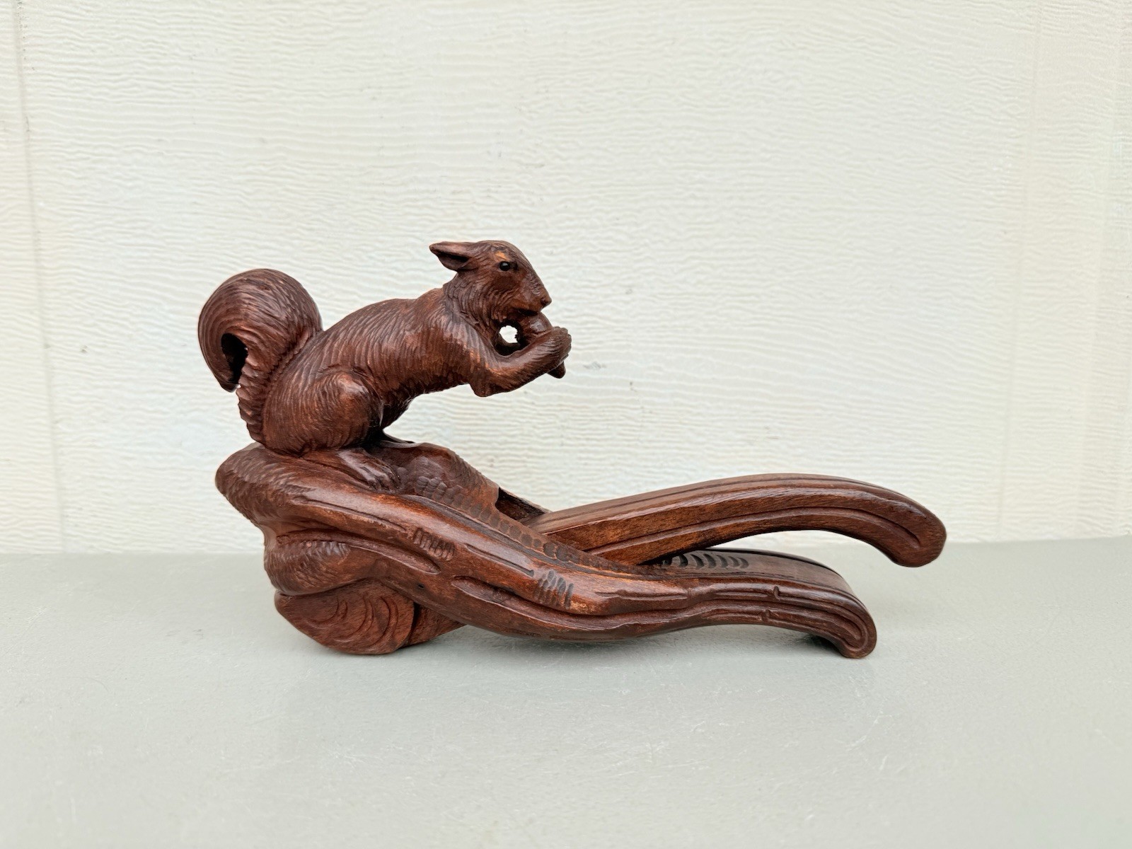 Antique Black Forest Hand Carved Wood Squirrel Nutcracker RARE Antique Black Forest Hand Carved Wood Squirrel Nutcracker RARE