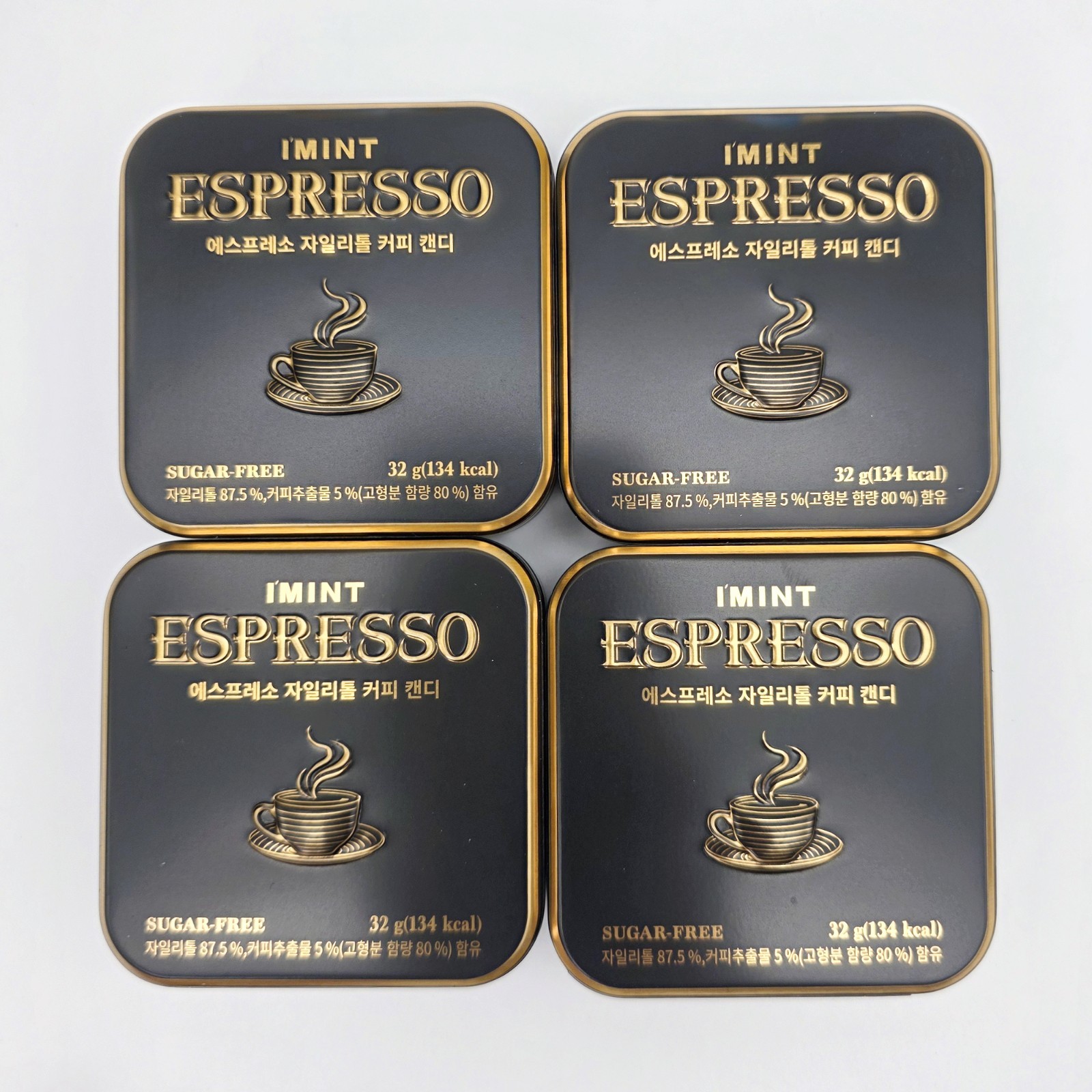 I\'MINT Sugar-Free Coffee Candy Americano / Espresso 4 Pack Set