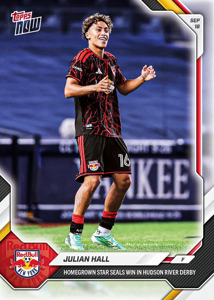 Julian Hall Hudson River Derby - 2026 MLS Topps NOW - Card 82