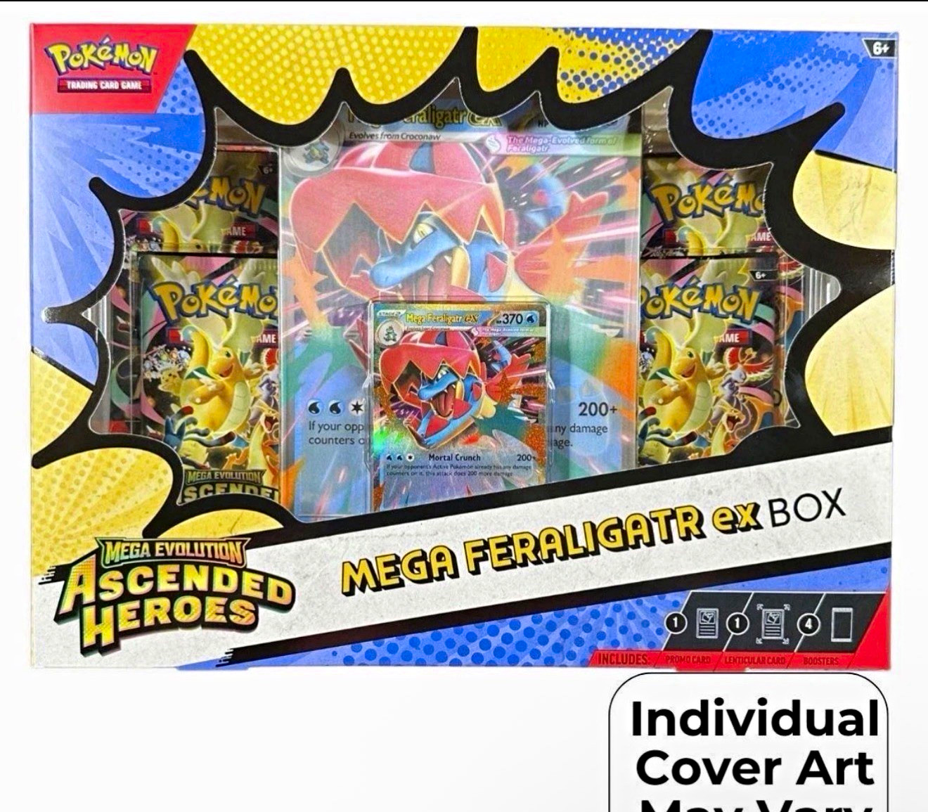 Pokemon Company Mega Feraligatr ex Box - Ascended Heroes Promo Oversized Pokemon Company Mega Feraligatr ex Box - Ascended Heroes Promo Oversized