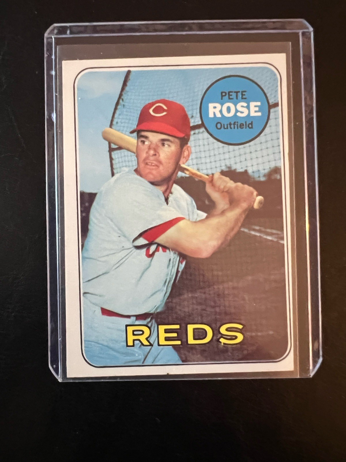 1969 Topps Pete Rose #120 Cincinnati Reds — Well Centered Vintage Raw