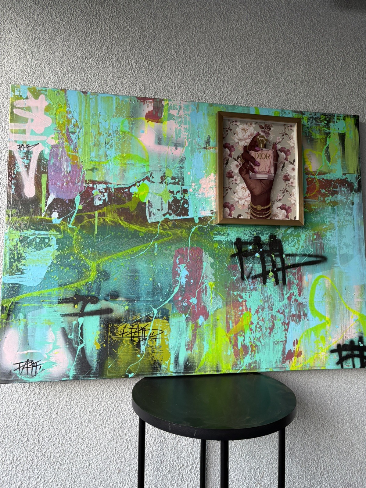 1 of 1 Original Acrylic Oil Aerosol Painting 36” x 48” Exotic Abstract🔥