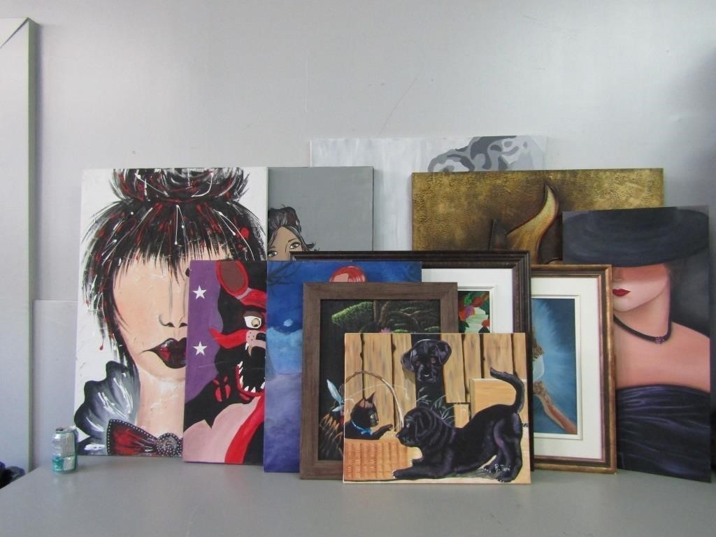 Huge Lot Of Original Paintings Independent Artists Beautiful & Unique Creations Huge Lot Of Original Paintings Independent Artists Beautiful & Unique Creations