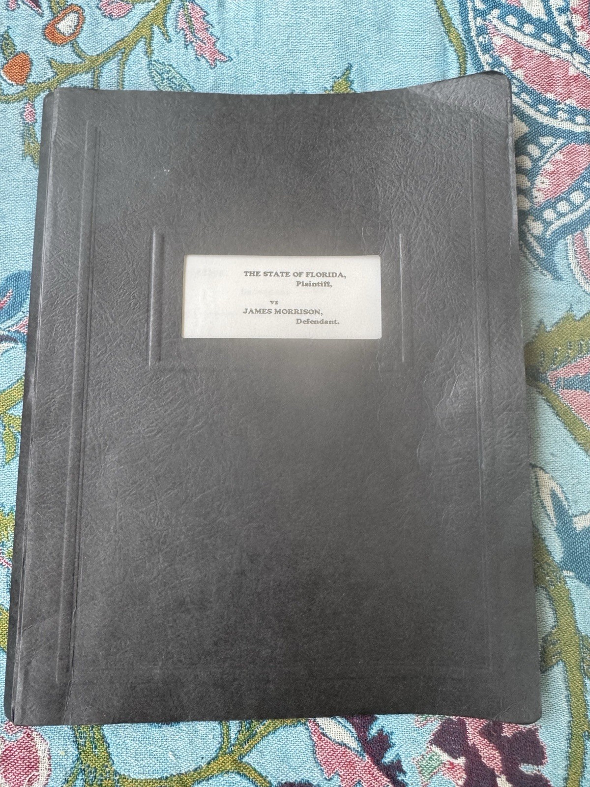 VTG 1970’s Trial Transcript of Jim Morrison’s Miami Obscenity Trial Testimony VTG 1970’s Trial Transcript of Jim Morrison’s Miami Obscenity Trial Testimony