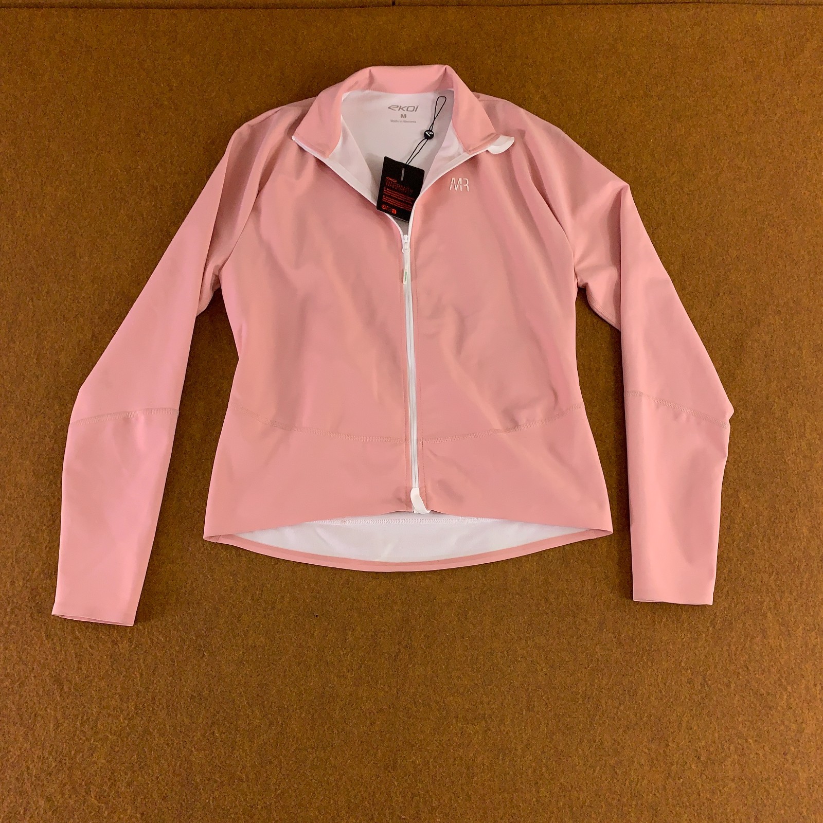 EKOI X MARION ROUSSE Womens Size Medium Pink Thermal Cycling Racing Jacket NWT