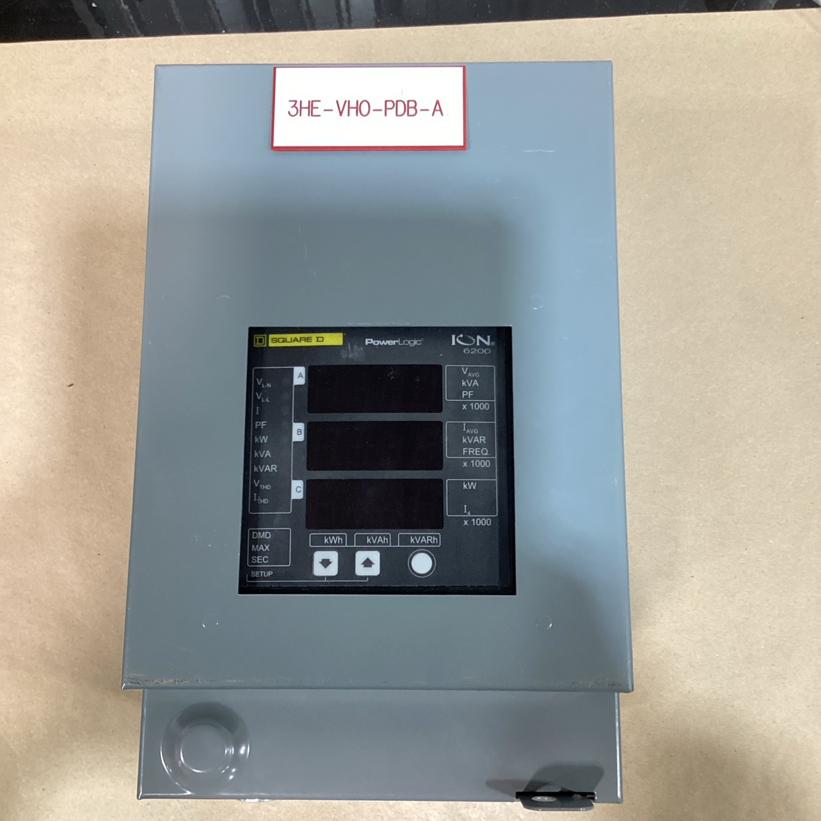 SQUARE D ION 6200 PowerLogic Display Monitor S620BA0A00 SQUARE D ION 6200 PowerLogic Display Monitor S620BA0A00