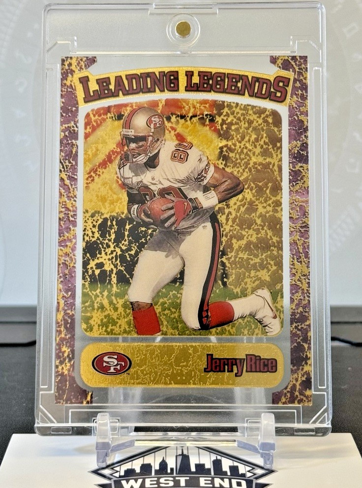 JERRY RICE 1998 Stadium Club LEADING LEGENDS #L1 CLEARCUT DIE-CUT SP HOF 🔥