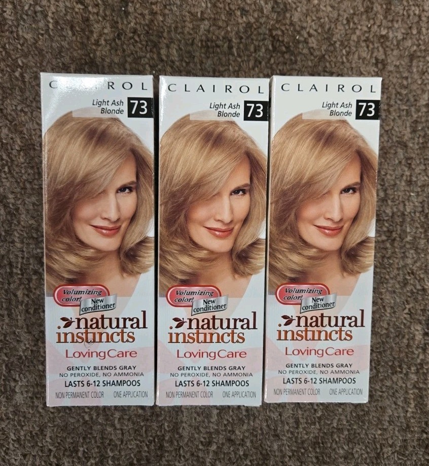 (Pack of 3) Clairol Natural Instincts Loving Care Hair Color Light Ash Blonde 73 (Pack of 3) Clairol Natural Instincts Loving Care Hair Color Light Ash Blonde 73