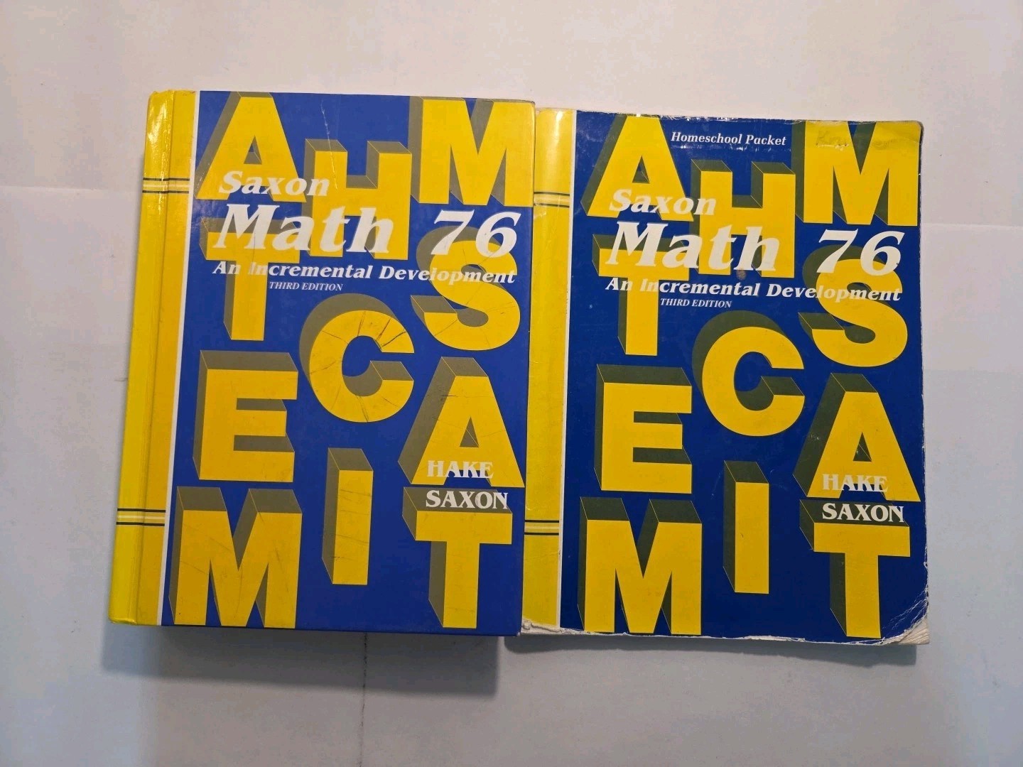 Saxon Math 76 Set: Student Edition + Homeschool Packet - VERY GOOD - RARE Saxon Math 76 Set: Student Edition + Homeschool Packet - VERY GOOD - RARE