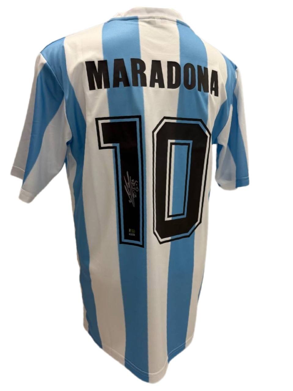Argentina Hand Signed Diego Maradonna Soccer Jersey COA Authentication